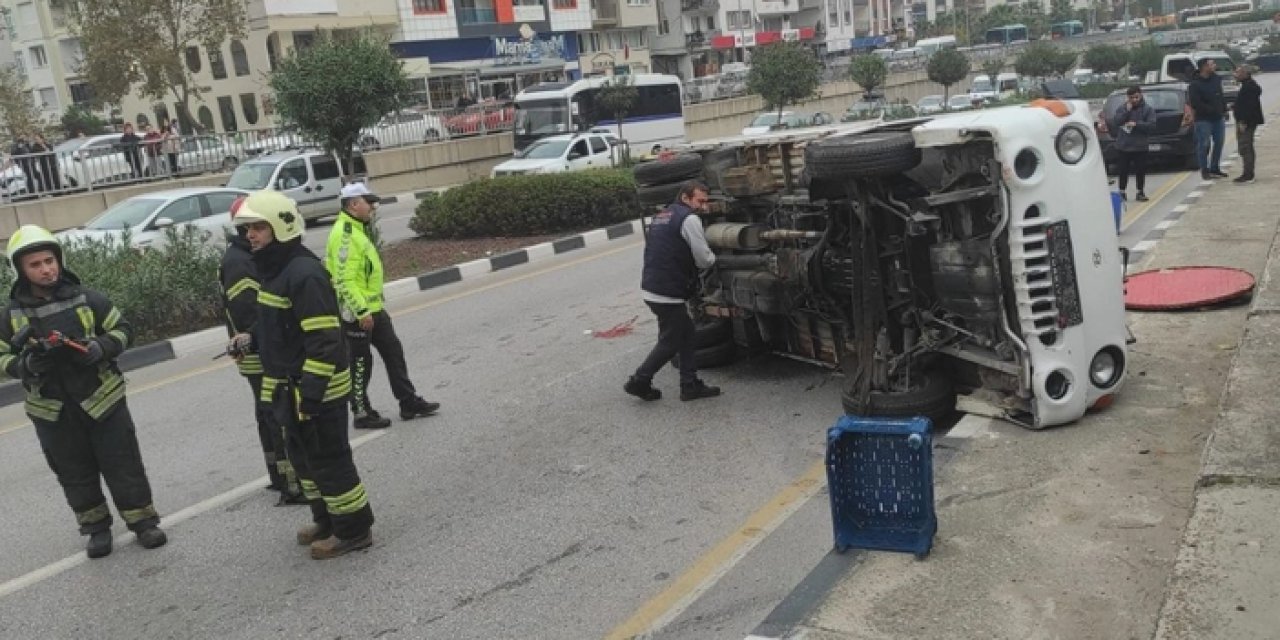 Manisa'da feci kaza: Yaşlı adam hastanelik oldu!