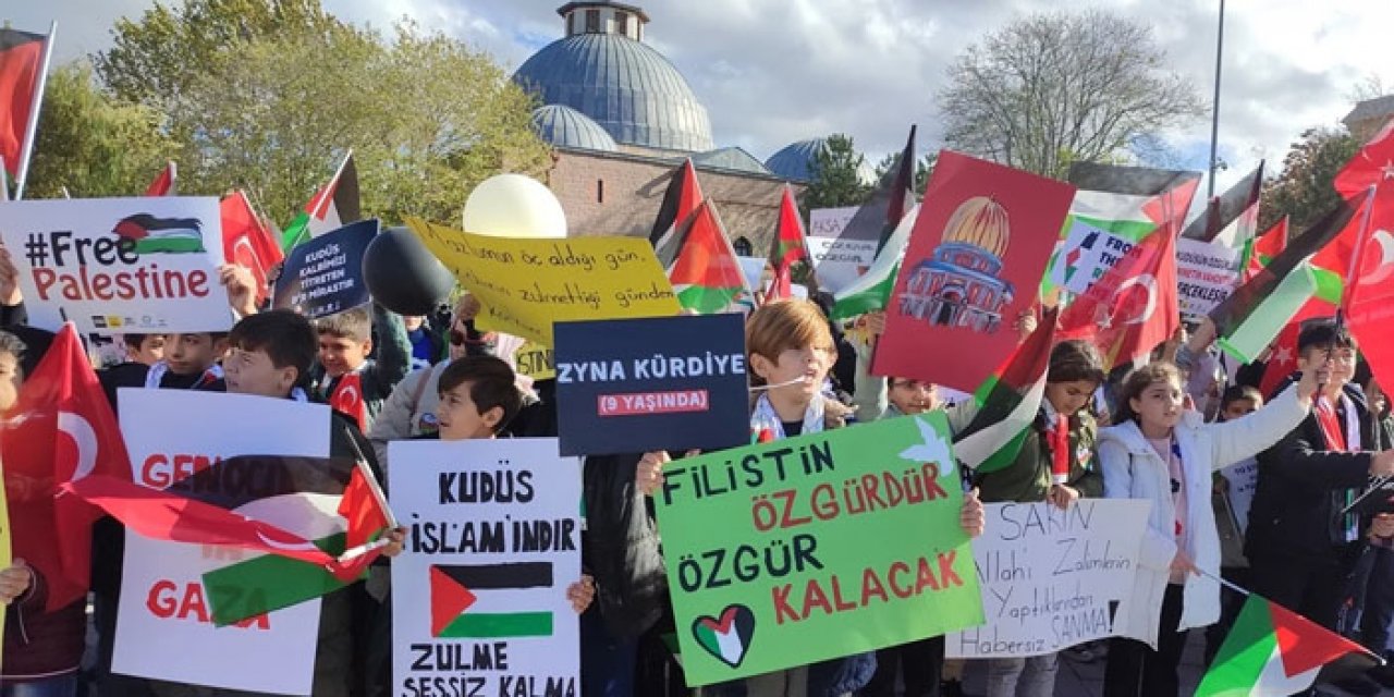 Konyalı çocuklar Filistinli çocuklar için toplandı