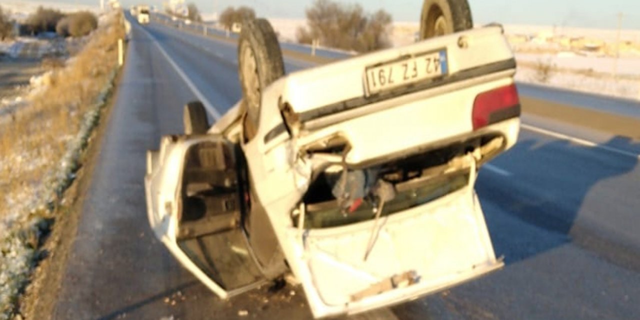 Konya’da feci kaza! Buzlanma ölüm getiriyordu