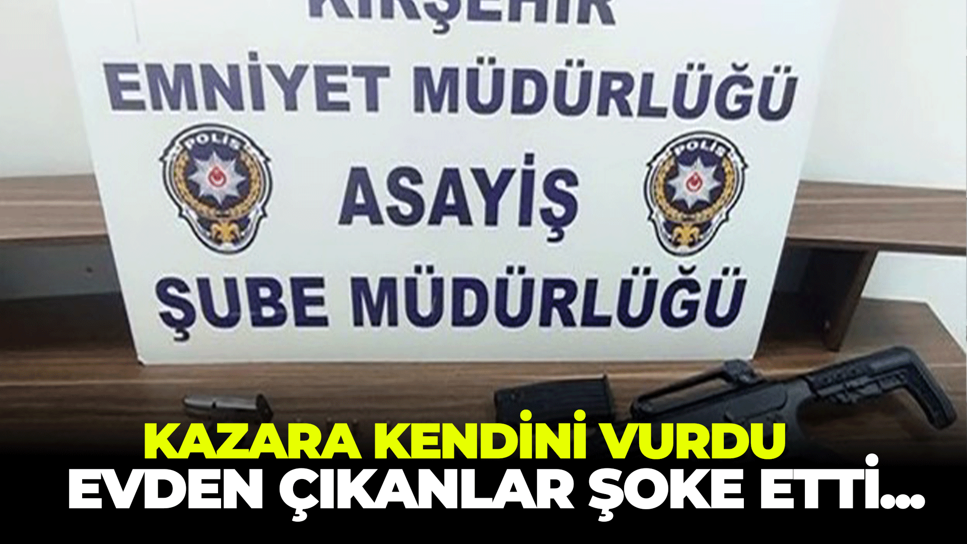 Kazara kendini vurdu evden çıkanlar şoke etti!
