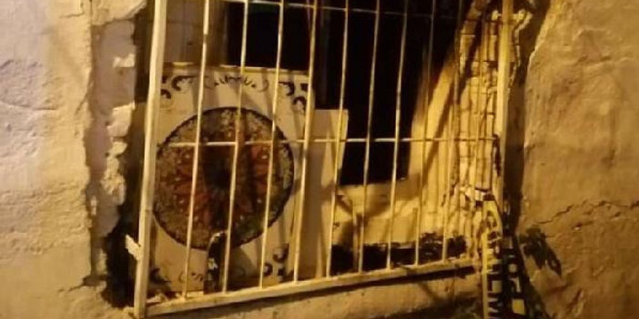 Metruk evde çıkan yangında can verdi