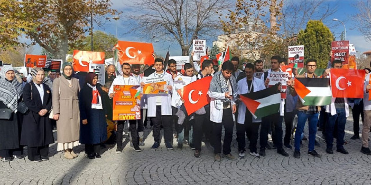 Konyalı sağlık çalışanlarından protesto! Bakın ne için yürüdüler