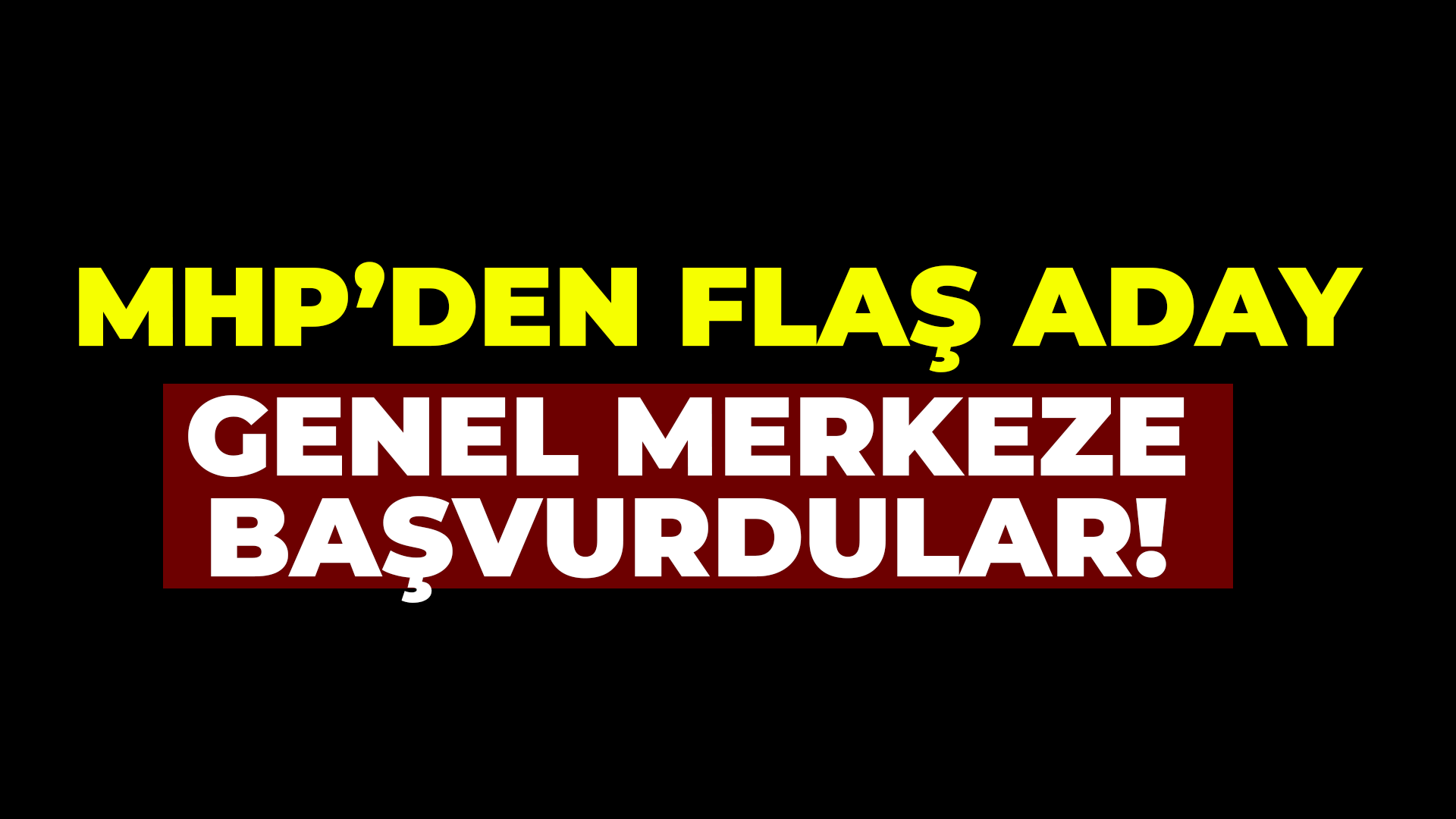 MHP Kaman'da düğmeye bastı...