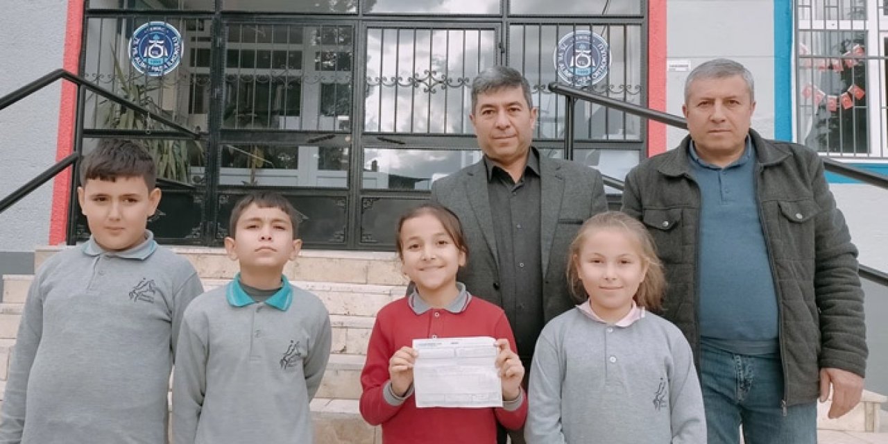 Manisa'daki ilkokul öğrencilerinden anlamlı hareket!