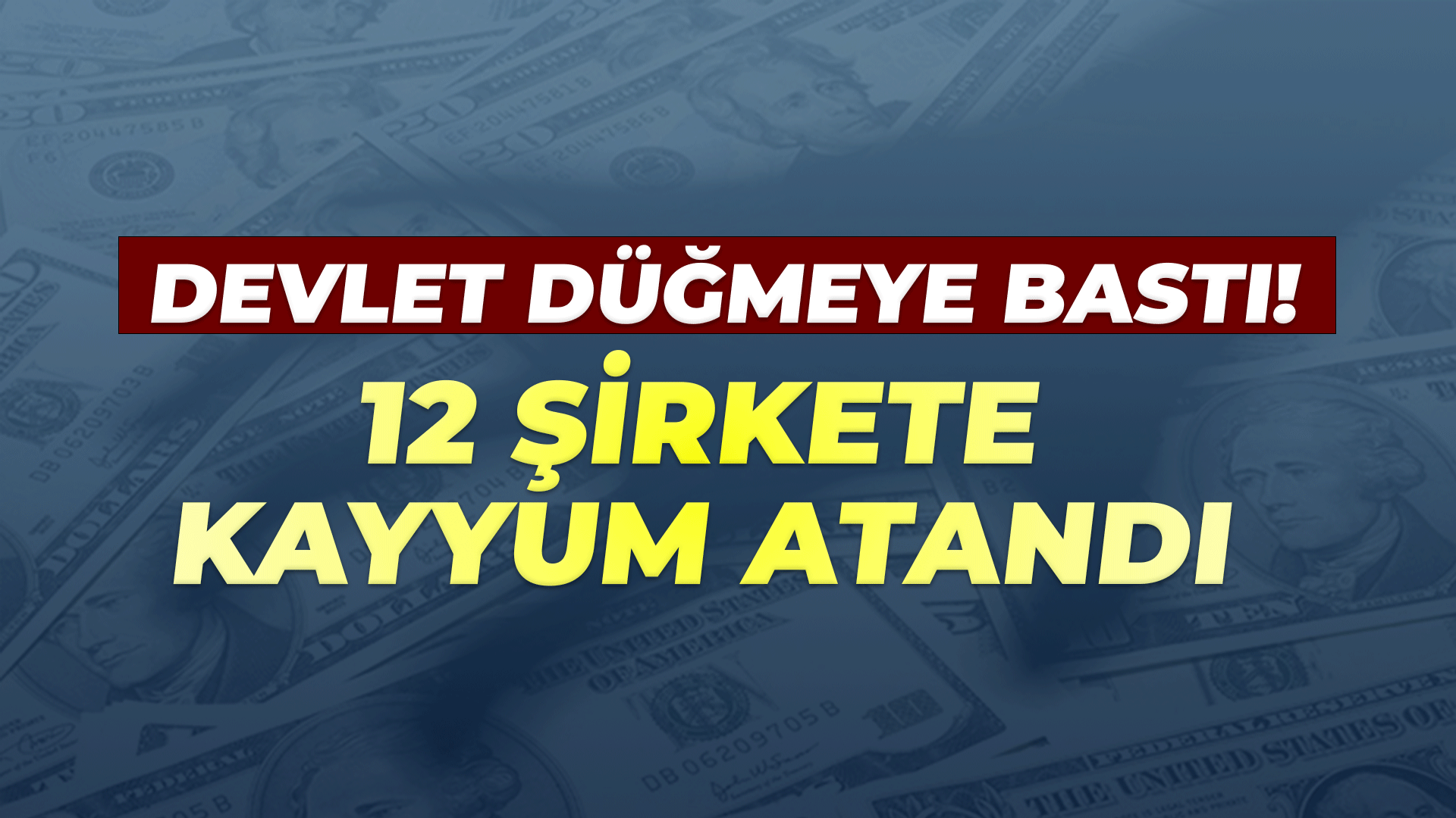 Devlet düğmeye bastı: Onlara da kayyum atandı...
