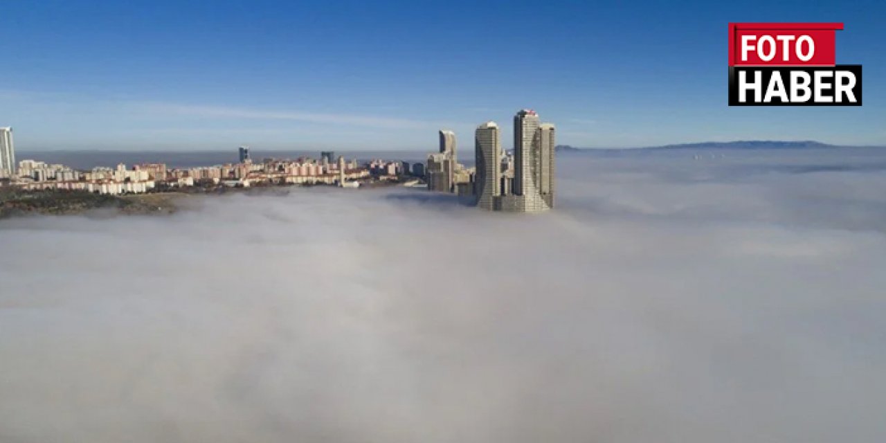 Başkenti sis bulutu kapladı