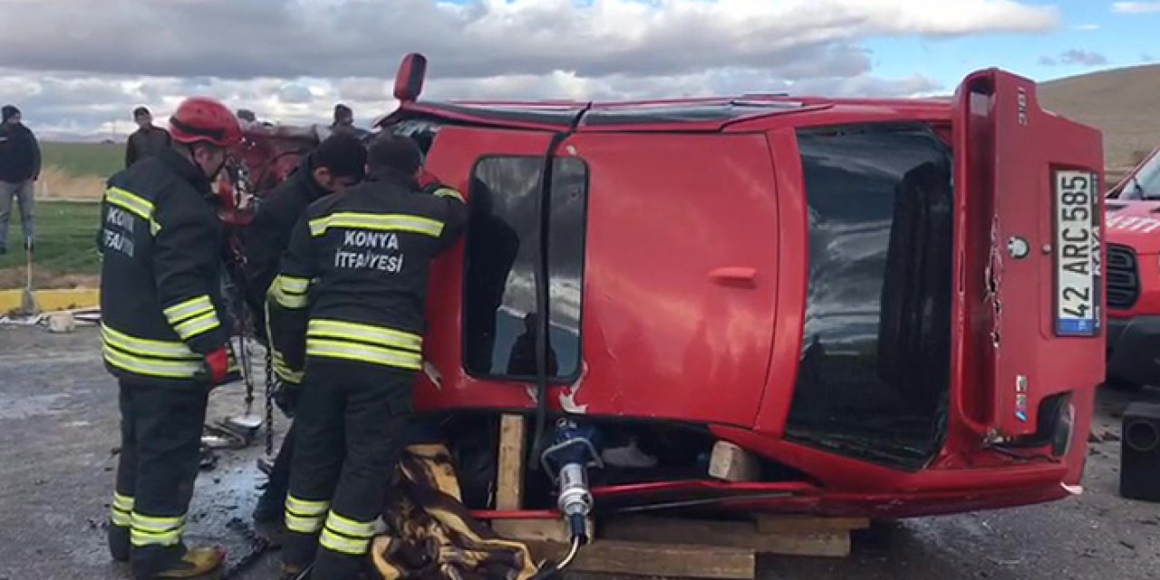 Konya’da feci kaza! 1 ölü 1 yaralı