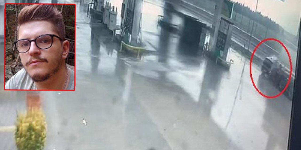Benzinliğin tabelasına çarpıp yaşamanı yitirdi: Kaza anı kamerada