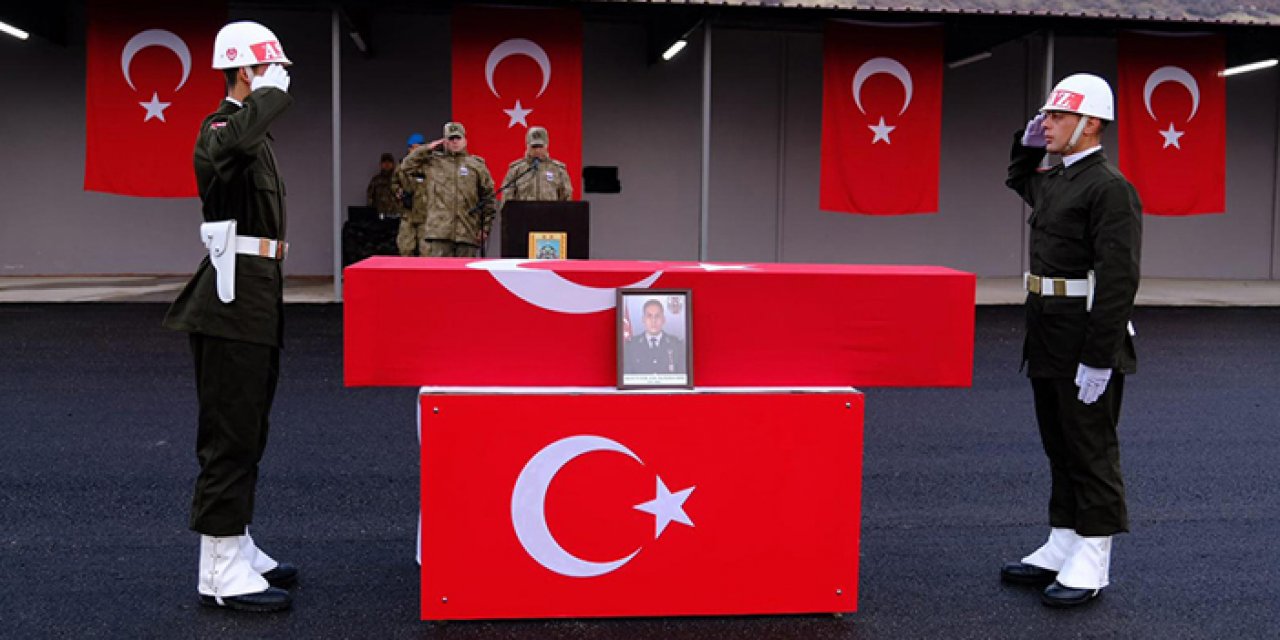 Şehit için ilk tören Şırnak’ta yapıldı