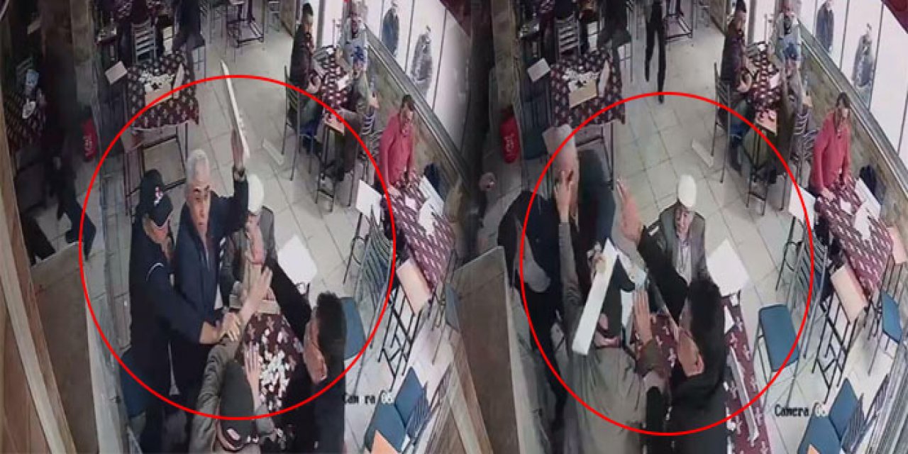 Okey aralarını bozdu: Yaşlı amcalar birbirine girdi