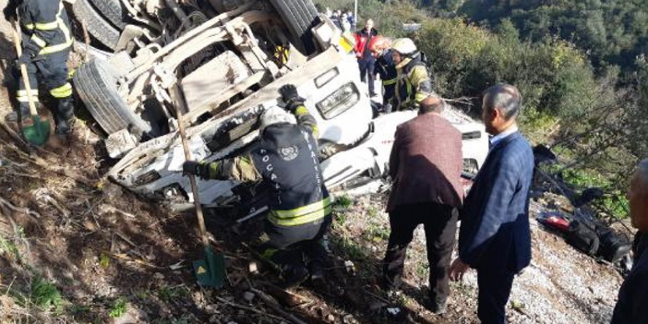 Kontrolden çıkıp şarampole devrildi: Sürücü feci şekilde can verdi