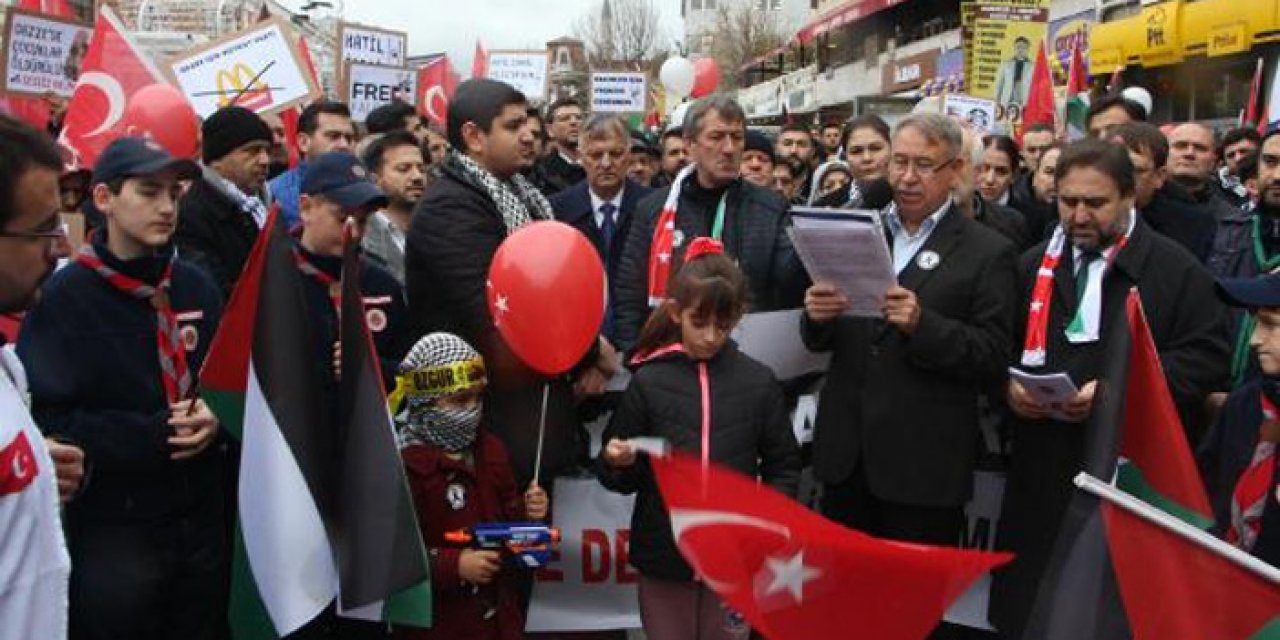 Edirne’de “Özgür Filistin” yürüyüşü