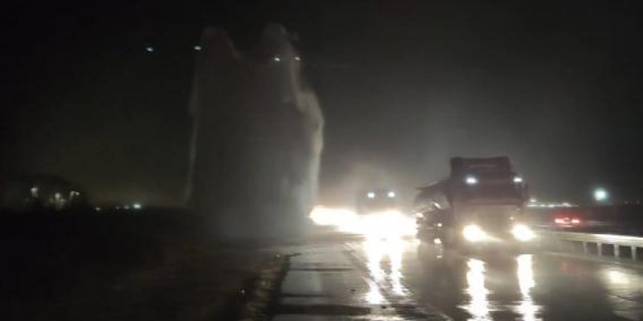 İçme suyu borusu patladı: 2 ilçe susuz kaldı