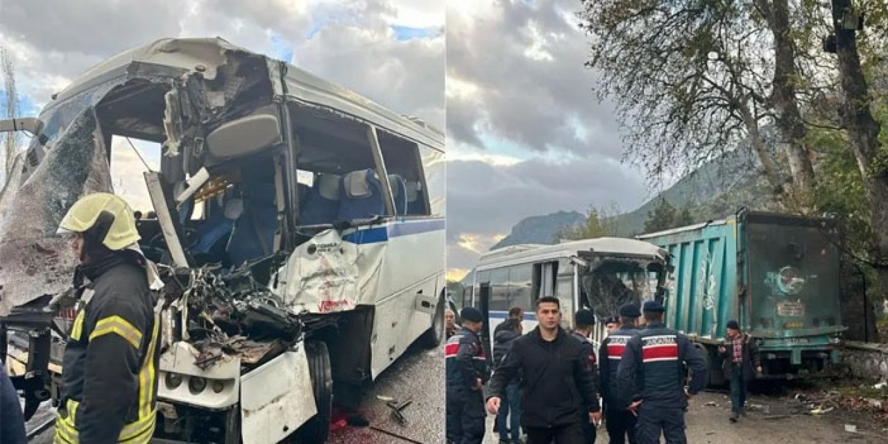 Manisa'da acı kaza: 4'ü ağır 20 yaralı