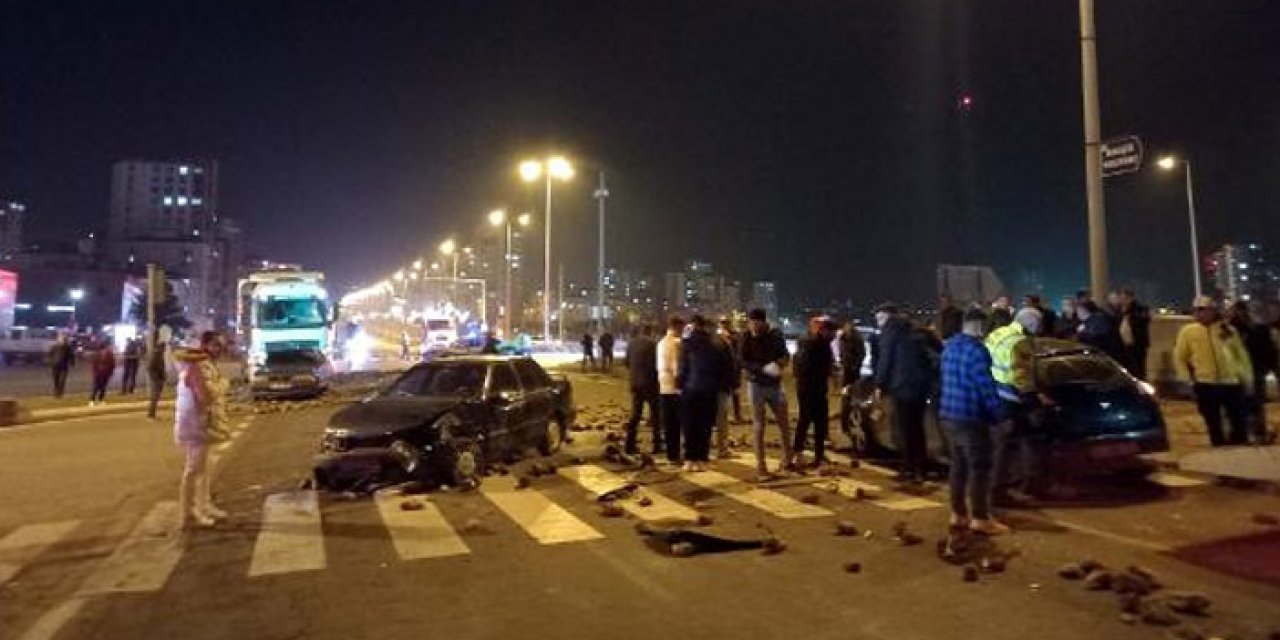 Kayseri’de zincirleme kaza: 4 kişi yaralandı