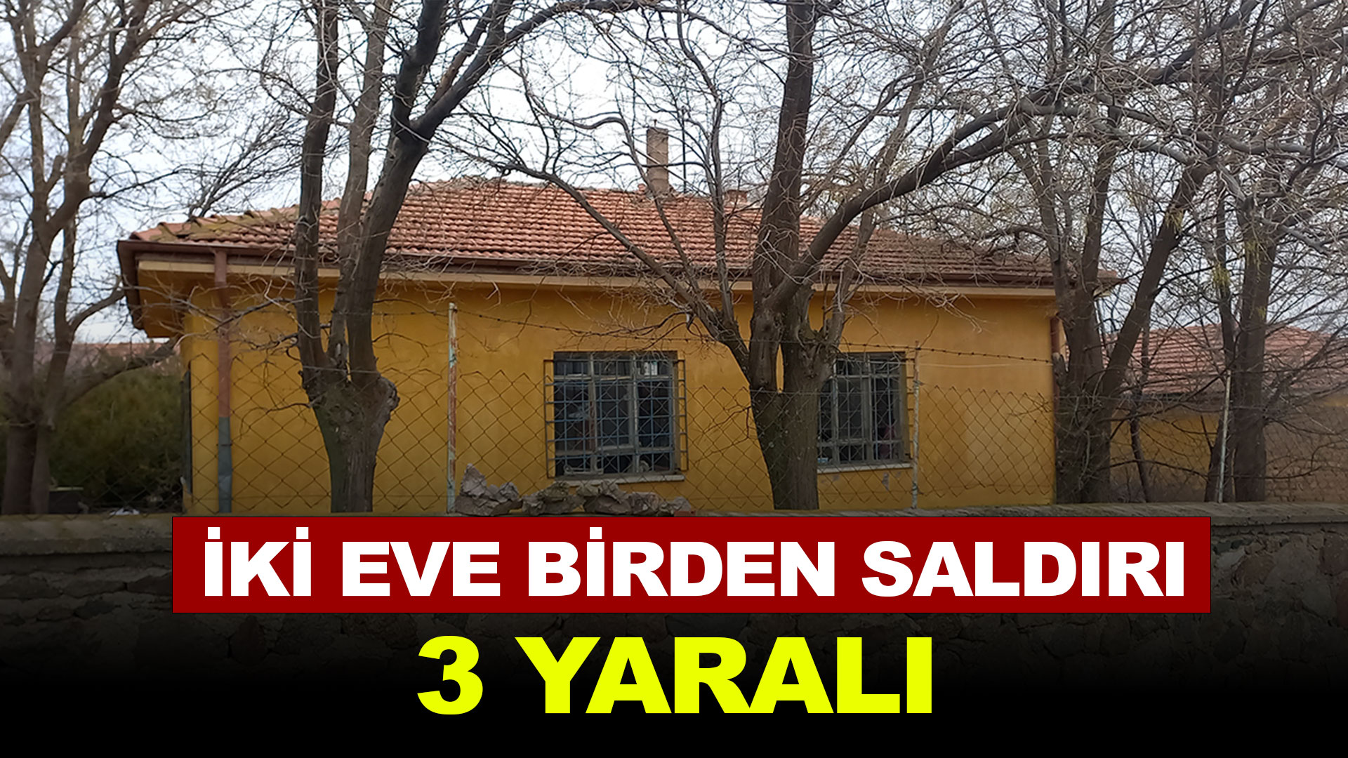İki eve silahlı saldırı: 3 yaralı