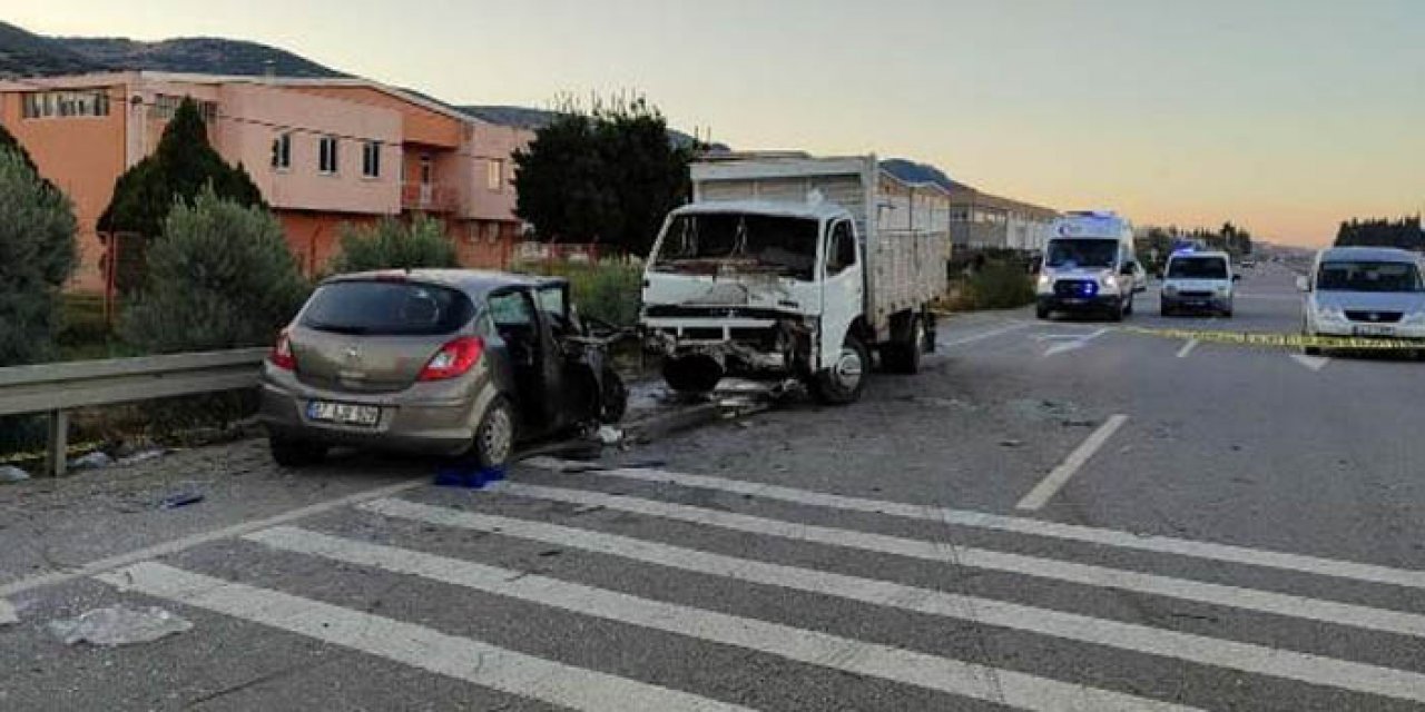 Kamyon karşı şeride geçti: 1 ölü, 3 yaralı