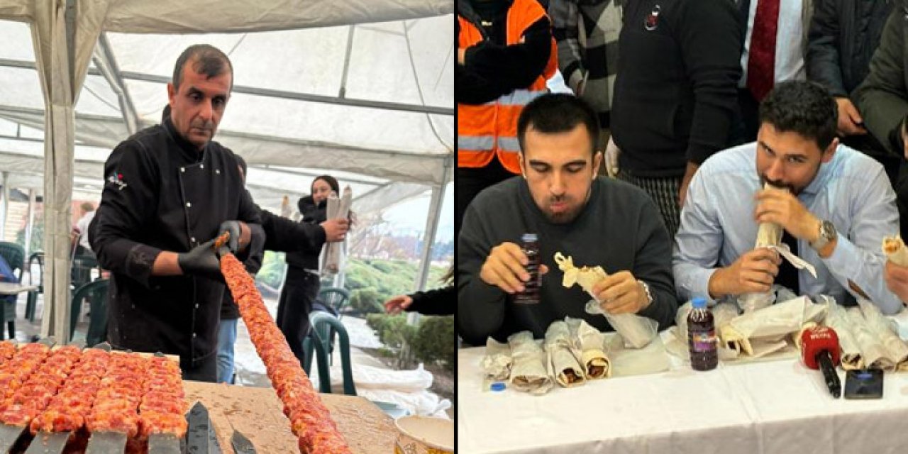 Ankara’da ‘Adana Kebap Yeme Yarışması’: 1 haftalık ücretsiz yemek kazandı