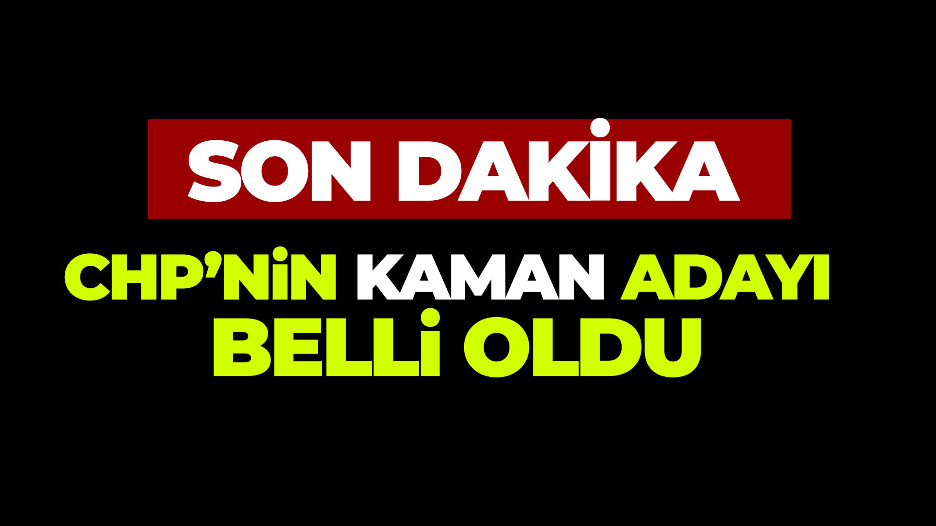 Son dakika haberi: CHP Kaman Belediye Başkan Adayı Belli oldu...