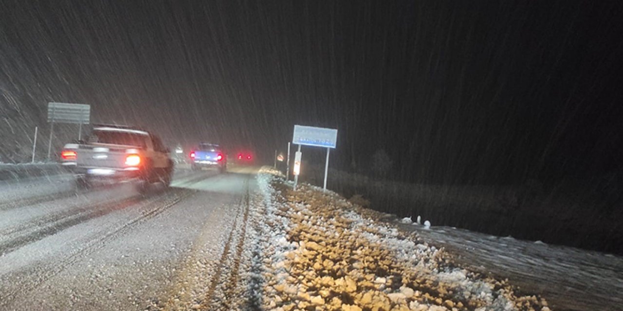 Konya'dan oraya gidenler dikkat: Ulaşıma kar engel oluyor!