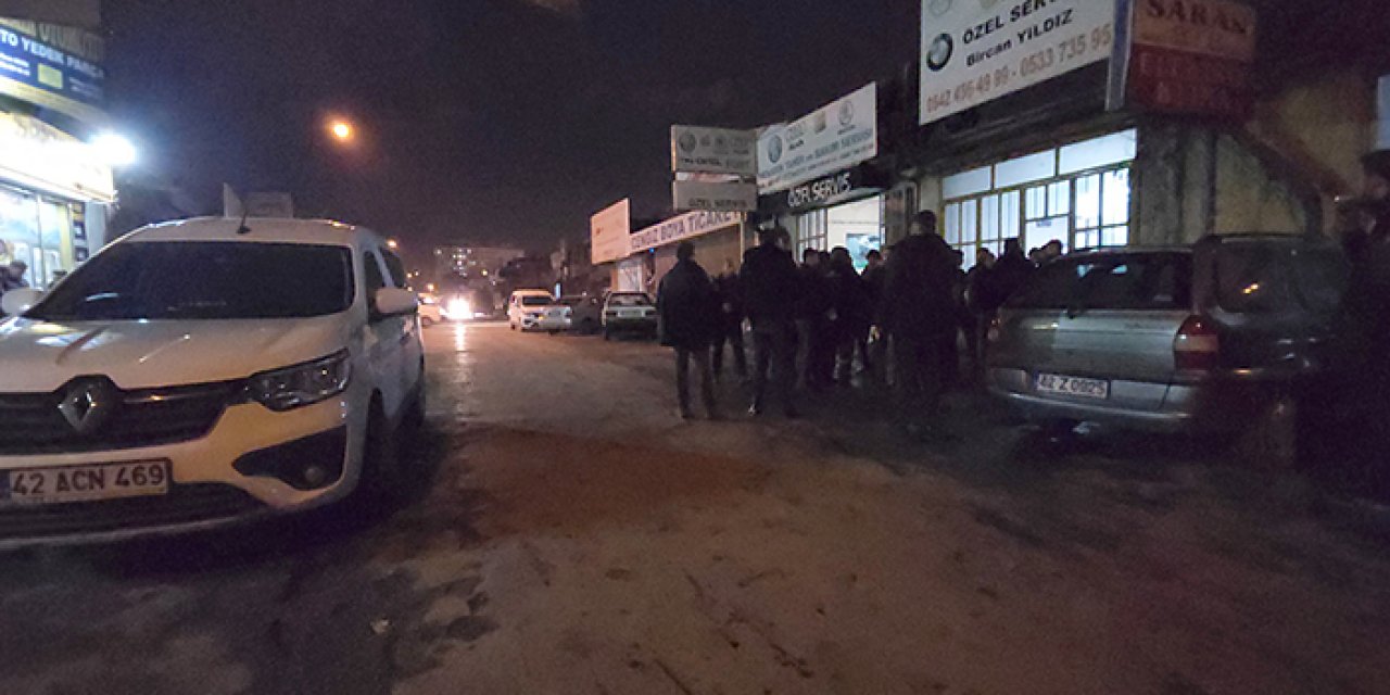 Konya'da kanlı akşam: Husumetlisi iş yerinin önünde öldürdü!
