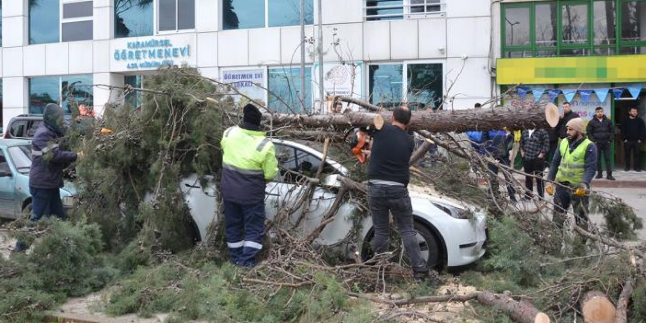 Kocaeli’nde fırtına hayatı olumsuz etkiledi
