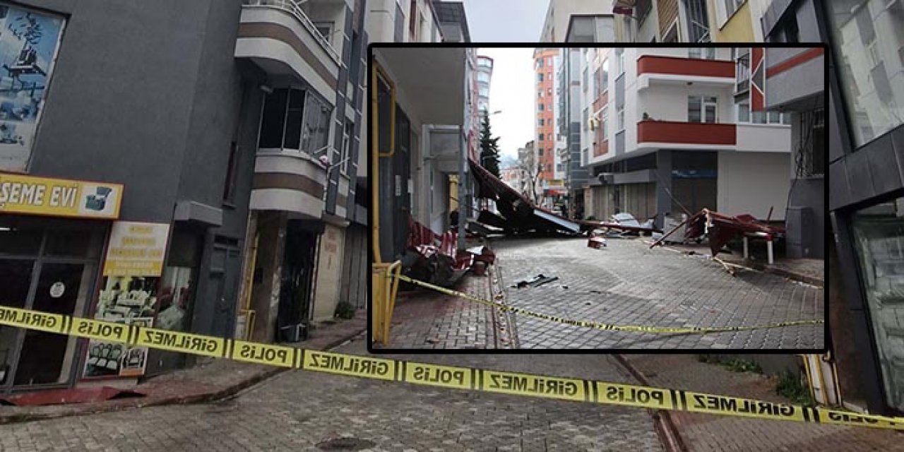 Kuvvetli rüzgâr çatıyı uçurdu