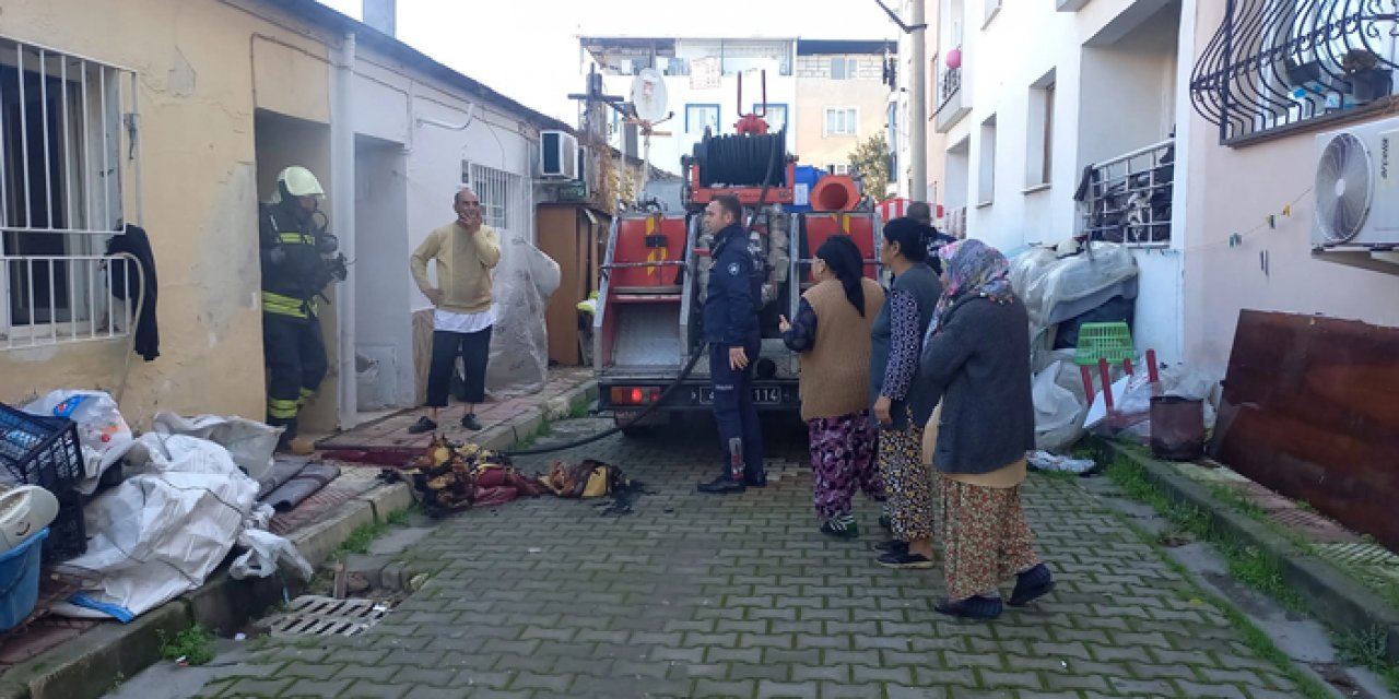 Manisa'da korkutan yangın: Son anda kurtarıldı!