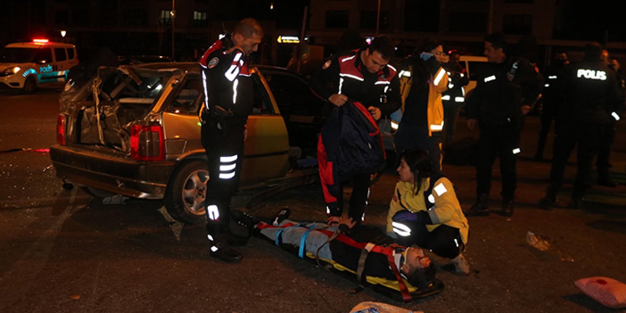 Dur ihtarına uymadı: 3 takla attı!