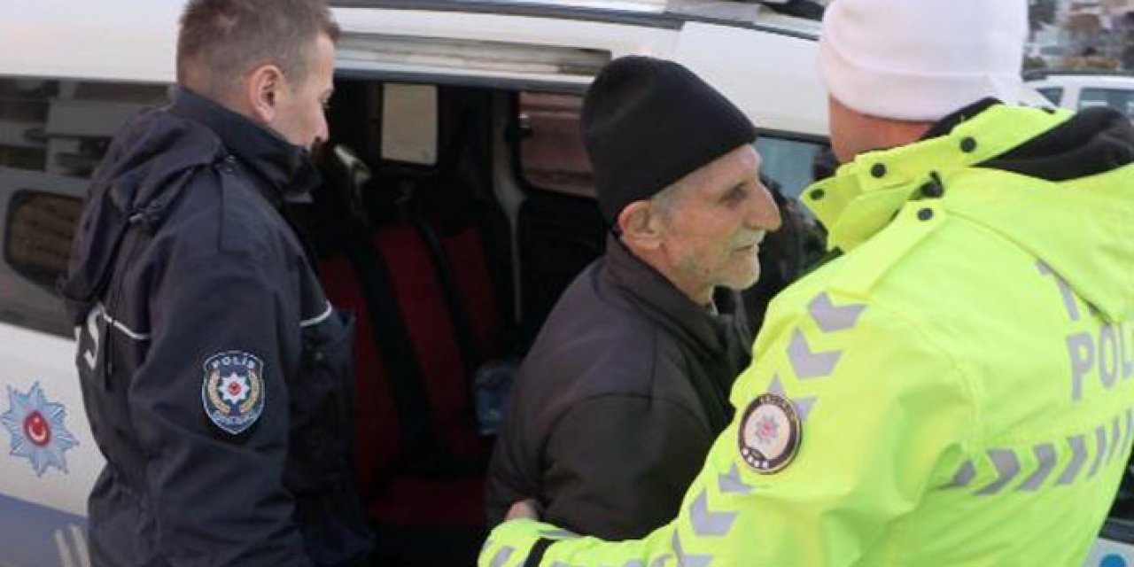 Görme engelli vatandaşın yardımına polis yetişti