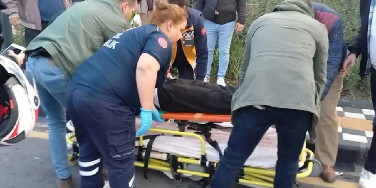 Manisa'da feci kaza: Motosiklet sürücüsü yaralı!