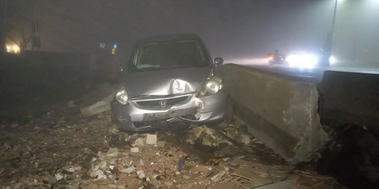 Manisa'da sis kazası: Kullanılamaz hale geldi!