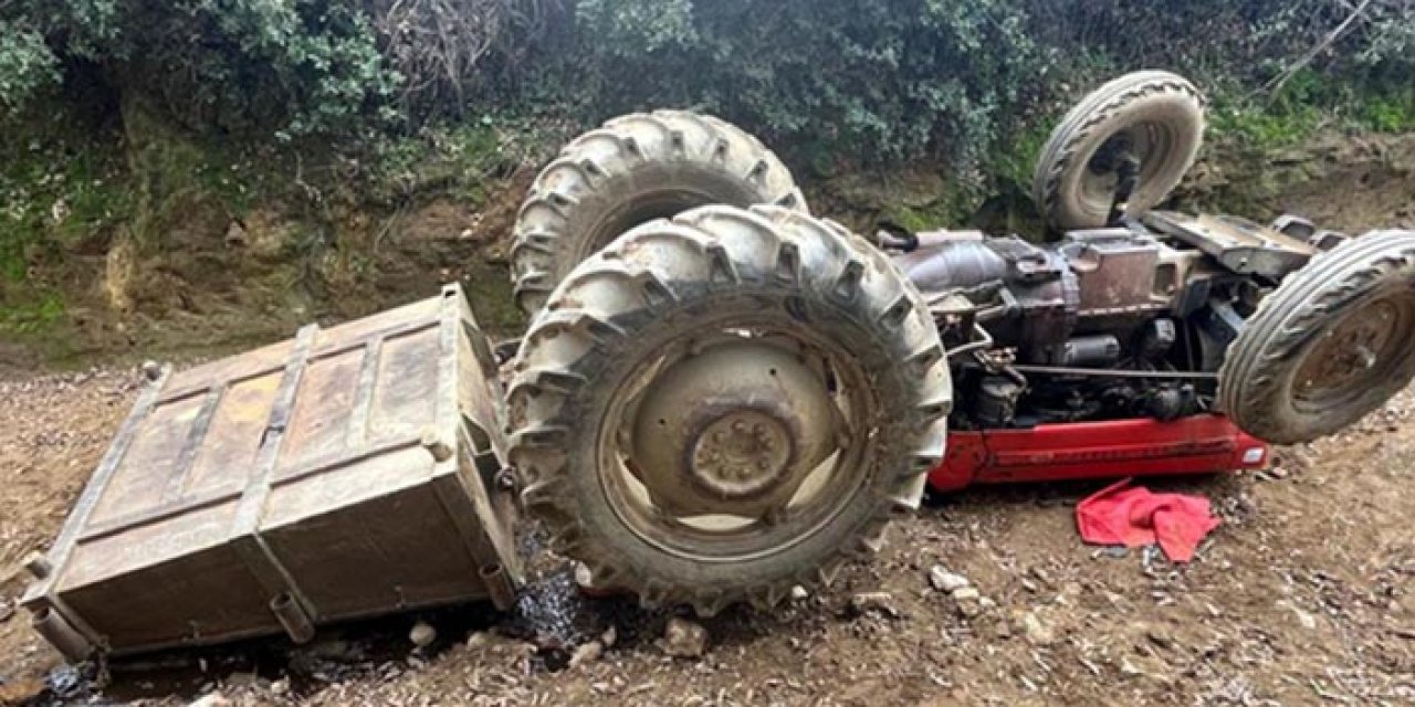 İzmir’de feci kaza: Traktör devrildi sürücü öldü!