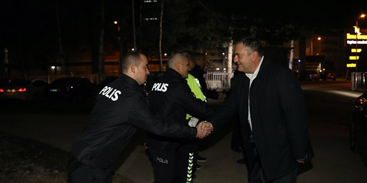 Başkan Demirbaş yeni yıla sahada girdi