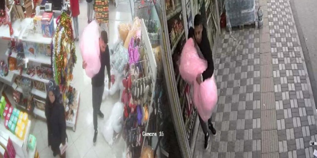Marketten bin liralık peluş ayı çaldı