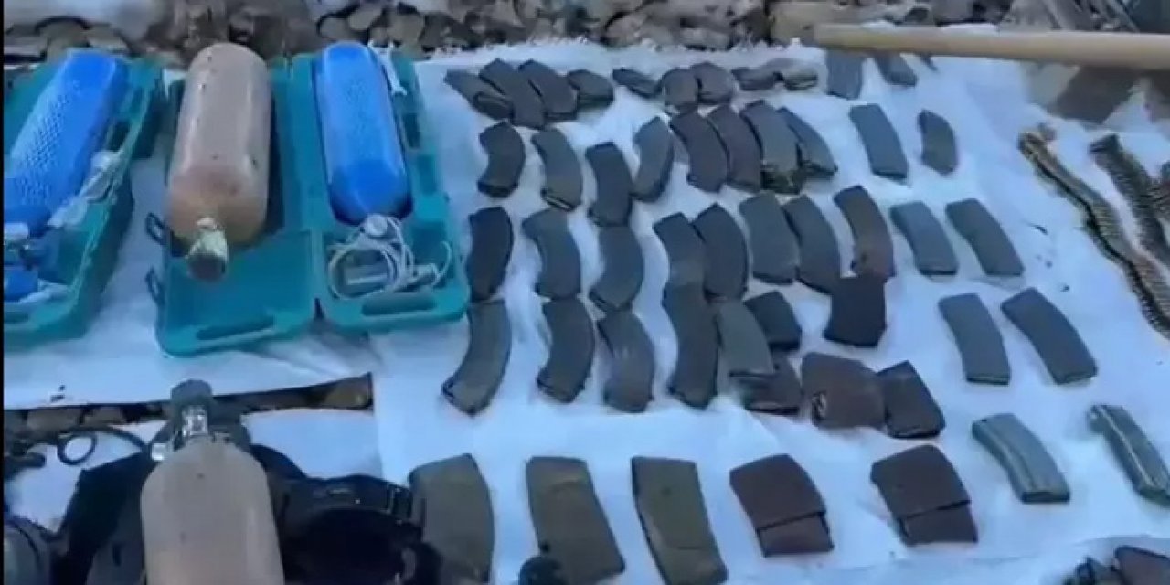 MSB açıkladı! Pençe Kilit bölgesinde çok sayıda silah ve mühimmat ele geçirildi