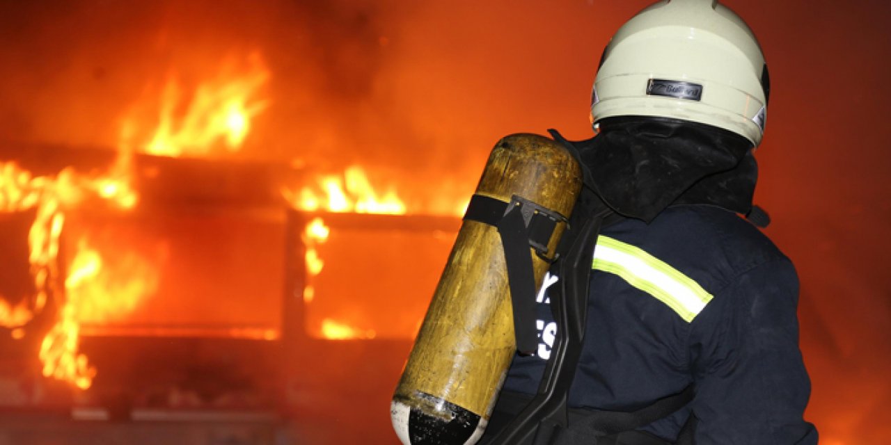Konya’da feci yangın: 1 yaralı