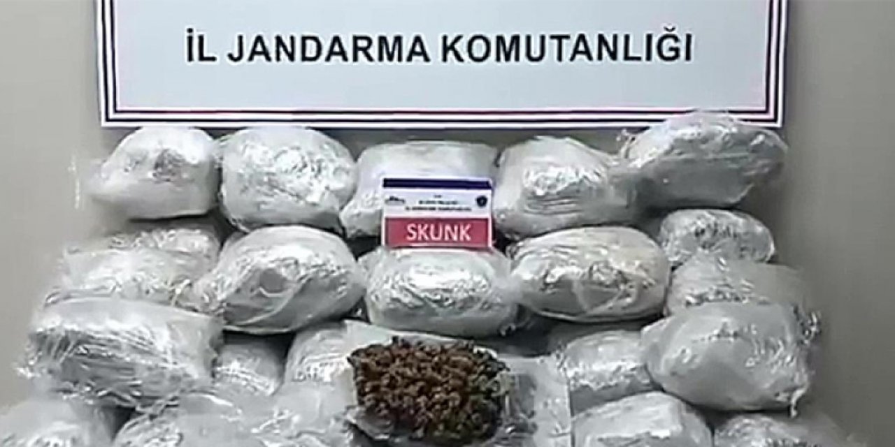 Elazığ'da uyuşturucu vurgunu: 138 kilogram skunk ele geçirildi