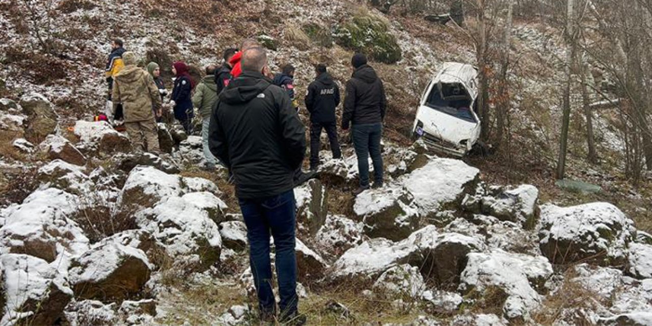 Tunceli'de feci kaza! Araç uçuruma devrildi: 1 ölü, 1 yaralı