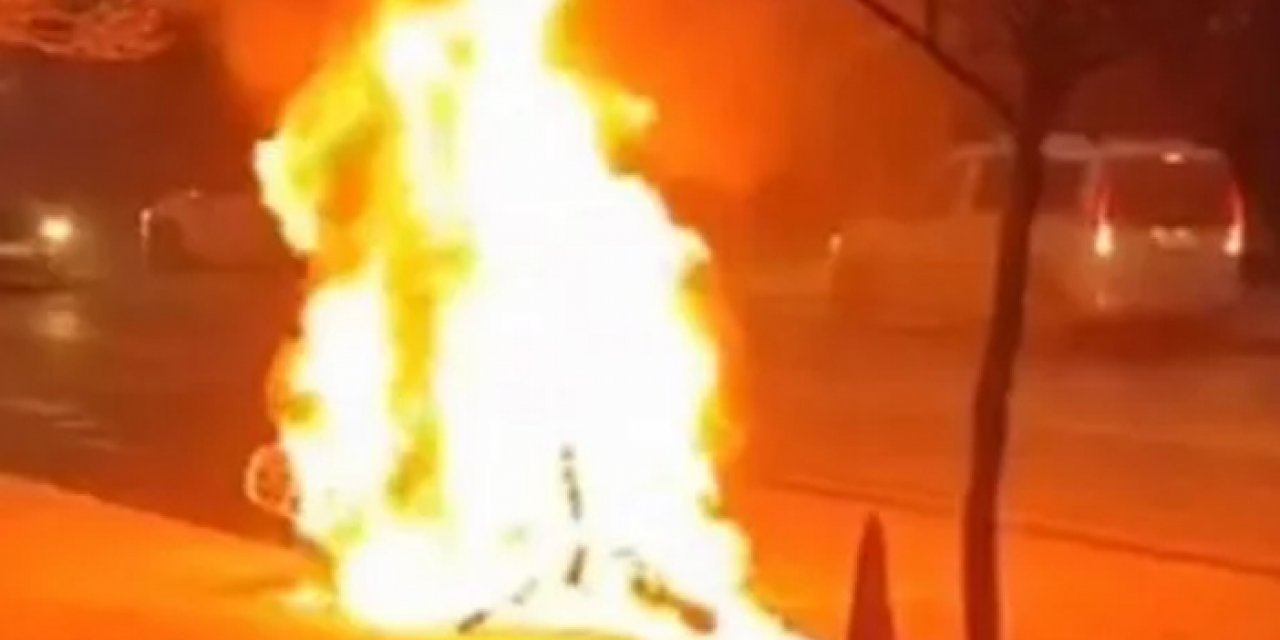 Manisa’da korku dolu anlar: Bir anda alev topuna döndü