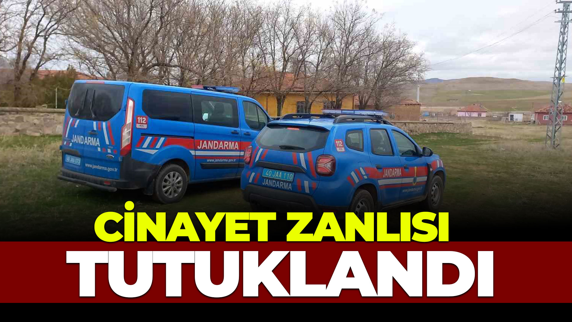Cinayet zanlısı tutuklandı...