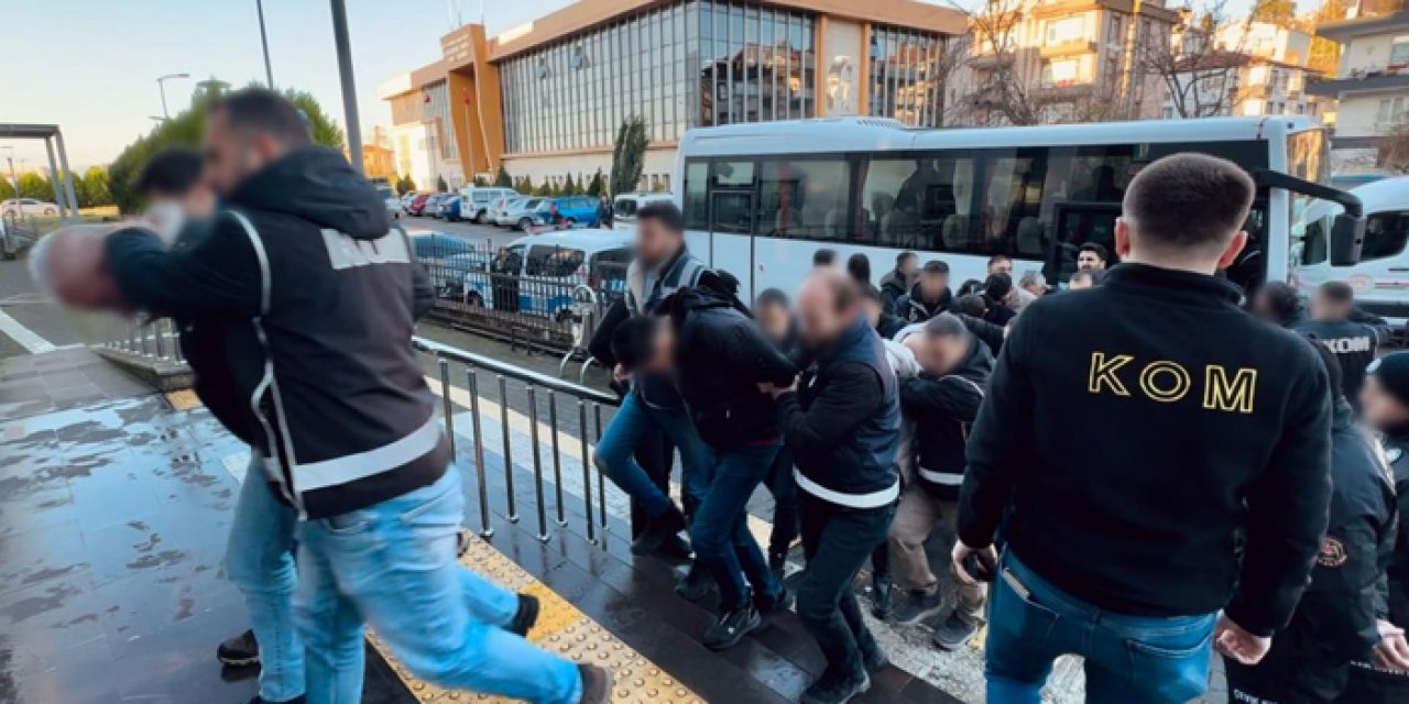 Zonguldak’ta suç örgütü operasyonu: 8 kişi tutuklandı