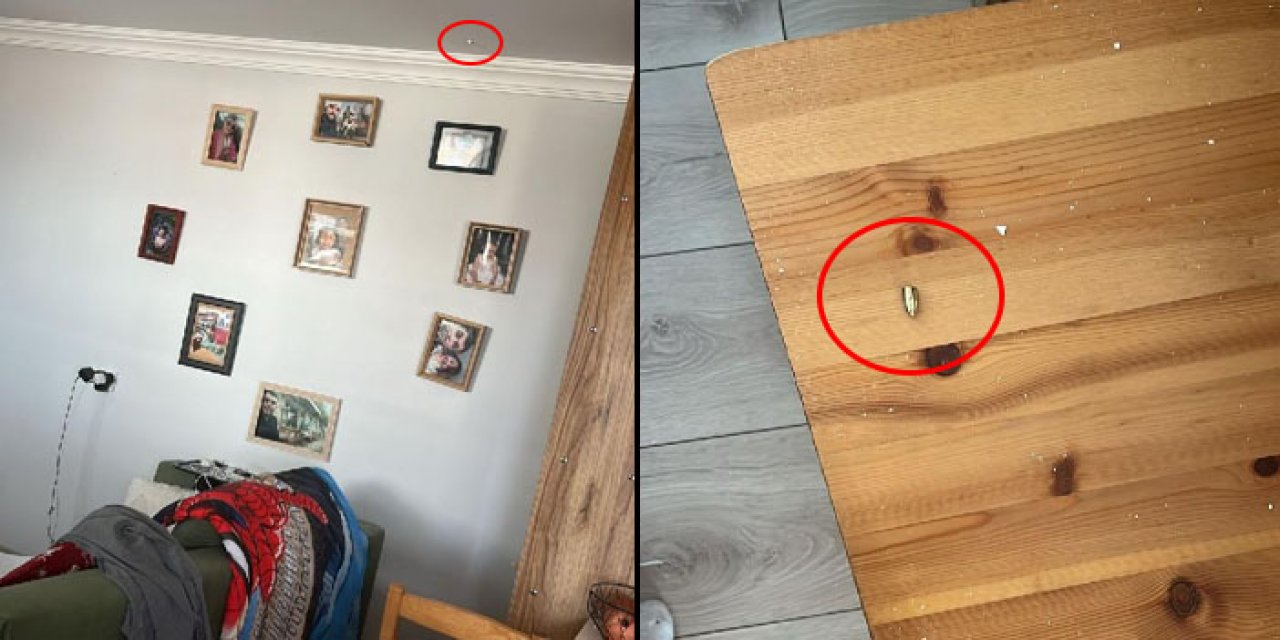 Bursa'da yorgun mermi çocuk odasına isabet etti