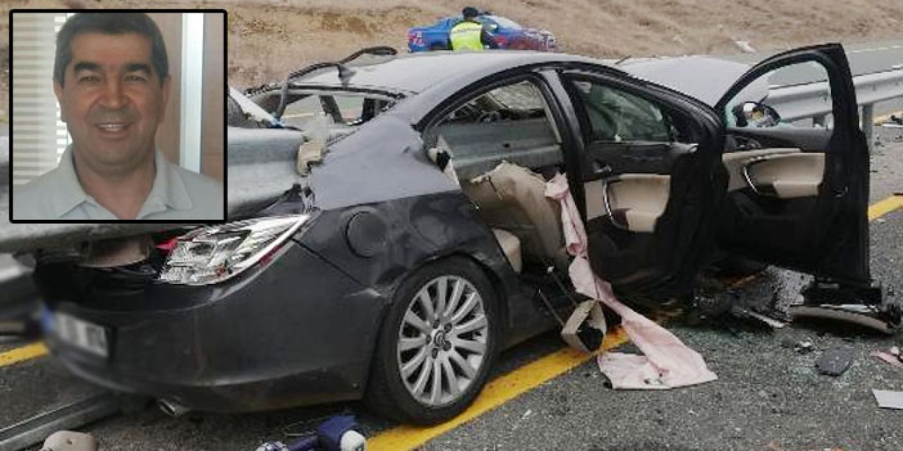 Otomobil bariyerlere saplandı: 1 ölü, 1 yaralı