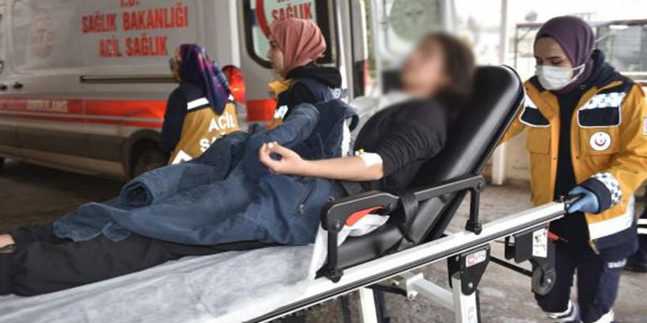 55 öğrenci pudingden zehirlenerek hastanelik oldu