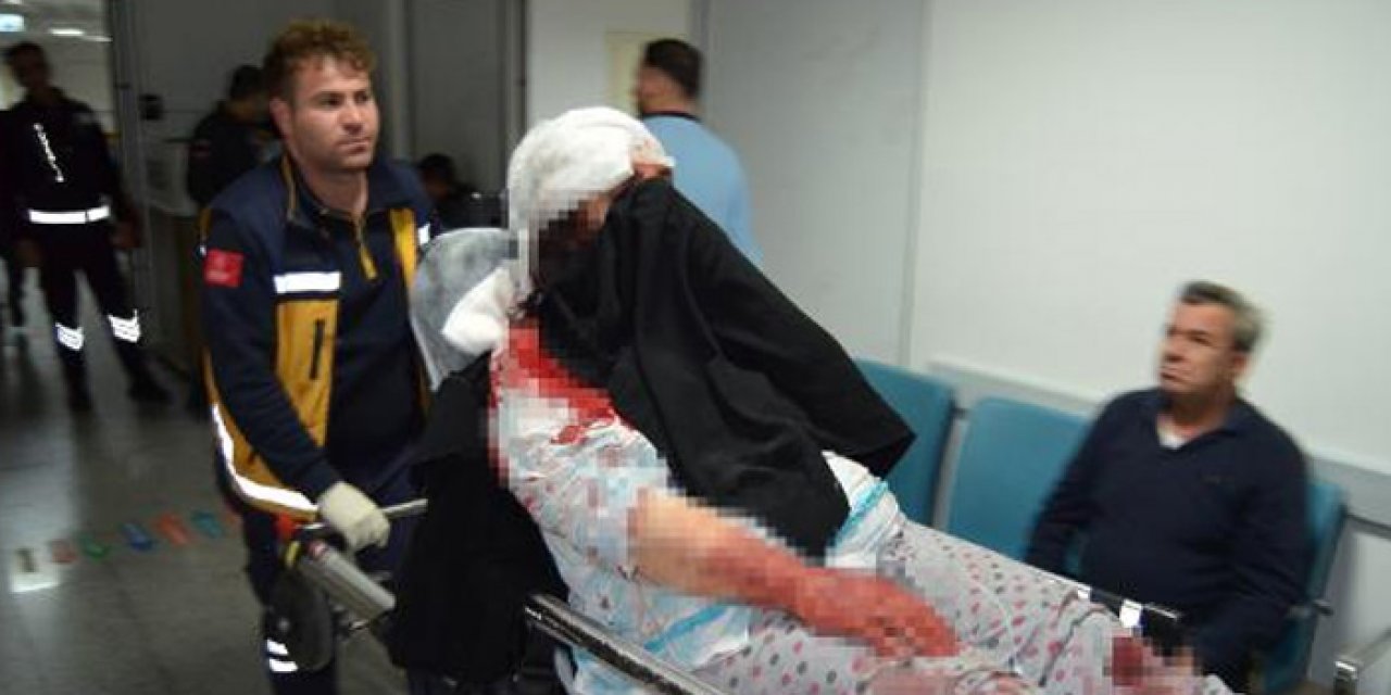 40 yıllık evli çift birbirini yaraladı