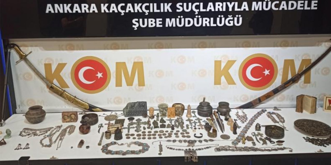 Ankara'da binlerce tarihi eser ele geçirildi