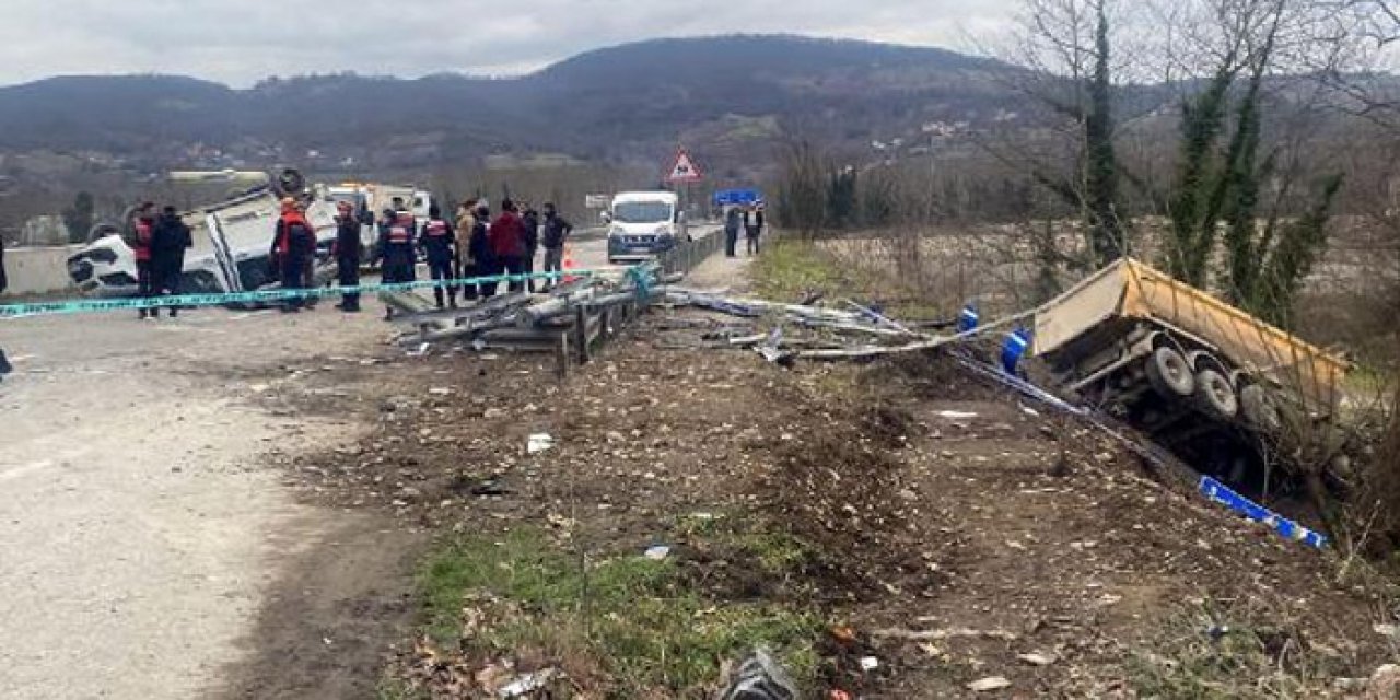 Hafriyat kamyonu can aldı: 1 ölü, 2 yaralı