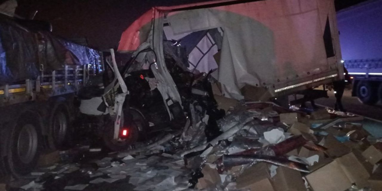 Anadolu Otoyolu'nda lastiği patladı! Ortalık savaş alanına döndü