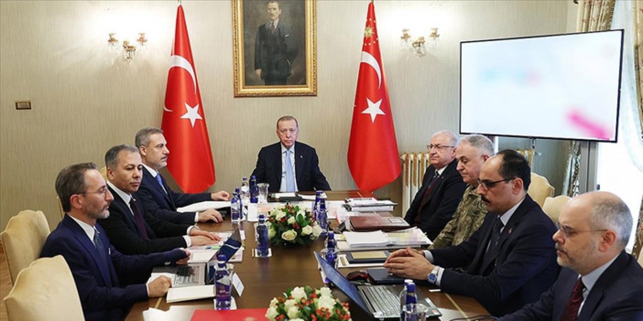 Cumhurbaşkanı Erdoğan başkanlığında güvenlik toplantısı sona erdi